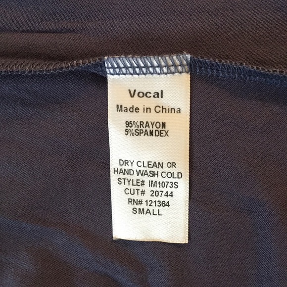 Vocal Denim Blue Laser Cut Poncho very unique - Picture 8 of 11